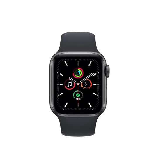 Apple Watch SE GPS 44 MM Space Grey Aluminium Case Midnight Sport Band product photo