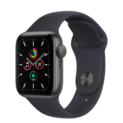 Apple Watch SE GPS 44 MM Space Grey Aluminium Case Midnight Sport Band product photo