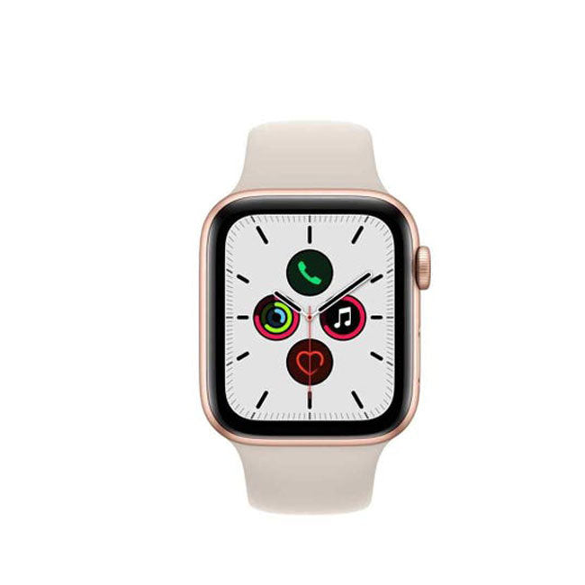 Apple Watch SE GPS 40 MM gold Aluminium Case Starlight Sport Band product photo