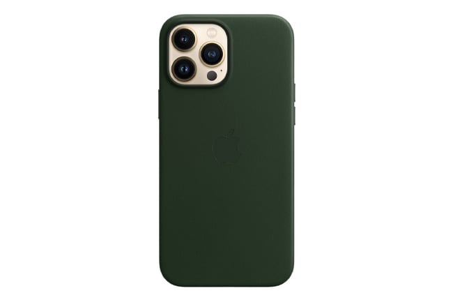 Apple iPhone 13 Pro Max Leather Case with Magsafe Sequoia Green product image