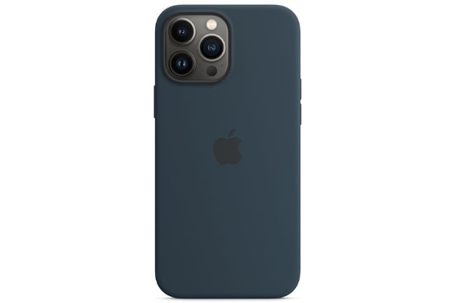 Apple iPhone 13 Pro Max Silicone Case Abyss Blue product photo