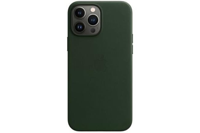 Apple iPhone 13 Pro Max Leather Case with Magsafe Sequoia Green product photo