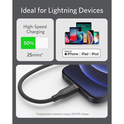 Anker PowerLine III Flow USB-C with Lightning Connector 1 8m - Black product photo