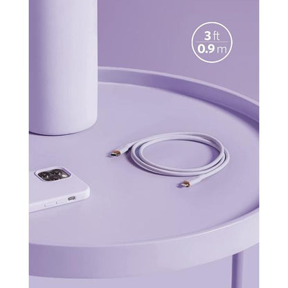 Anker PowerLine III Flow USB-C with Lightning Connector 0 9m - Purple product photo