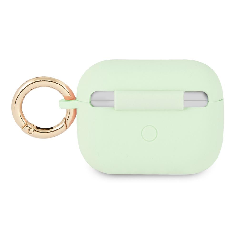 Guess Case AirPods 3 Silicone Printed Script Logo Green product photo