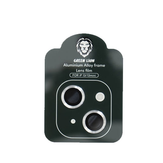 Green Lion iPhone 13 Mini Iron Camera Lens Anti Glare - Silver