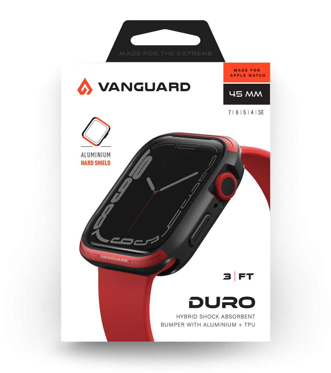 Vanguard Duro Case for Apple Watch 45mm - Red product photo