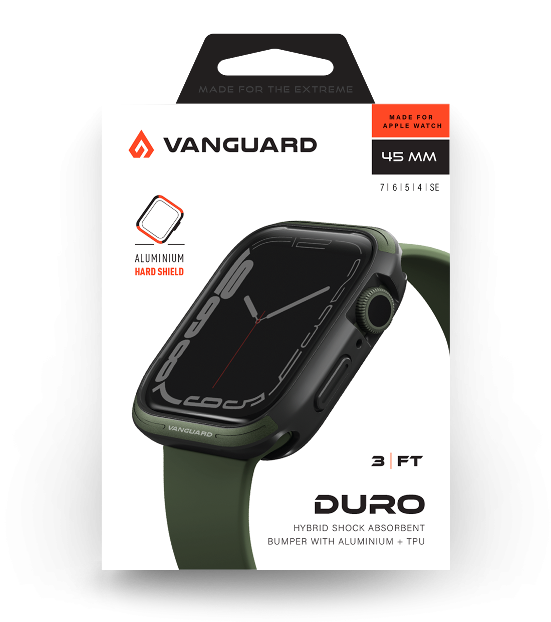 Vanguard Duro Case for Apple Watch 45mm - Green product photo