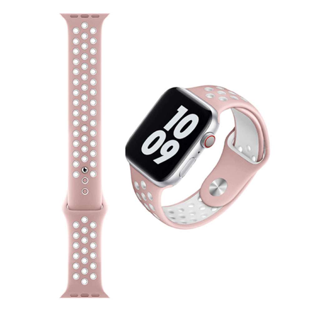Wiwu Apple Watch 42mm Wiwu Dual Color Sport Band - Pink White product photo