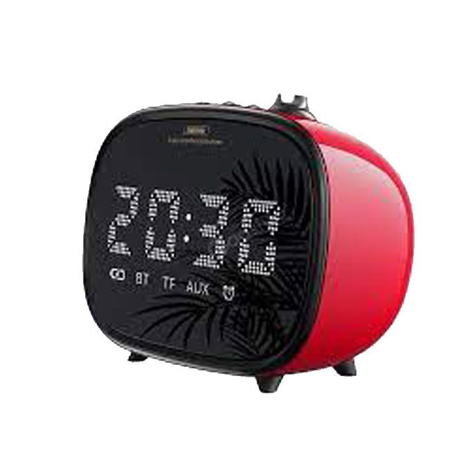 Remax 2-IIn-1 LED Clock Subwoofer Bluetooth Wireless-Red product photo