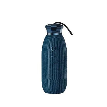 Remax Portable Bottle Style Bluetooth Speaker - Metallic Blue product photo