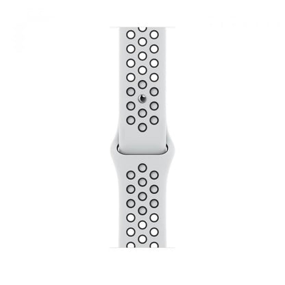 Apple Watch Nike Series 7 GPS 41mm Starlight Aluminum Case Pure Platinum Black