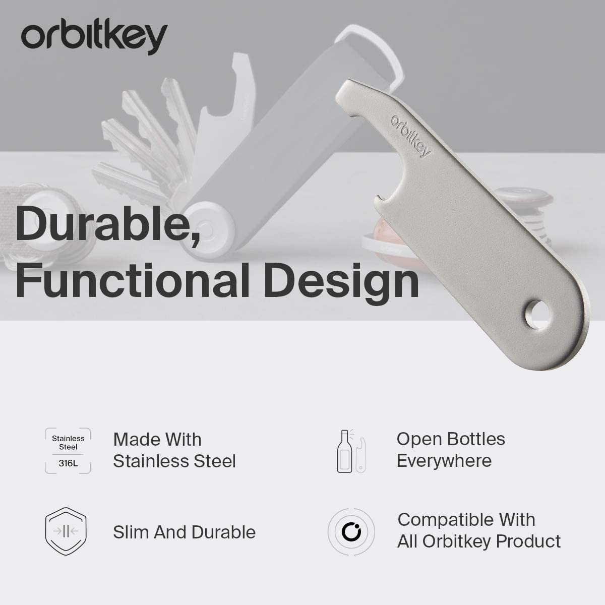 Orbitkey ADDO-2-BTL Keychain Unisex additional product image