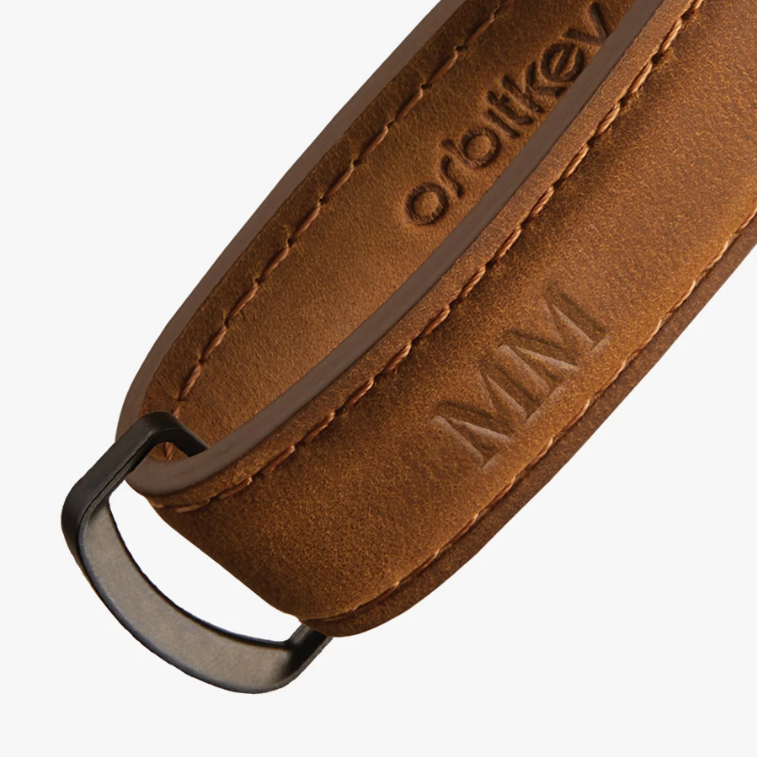 Orbitkey Crazy Horse Leather Key Organizer - Chestnut Brown product photo