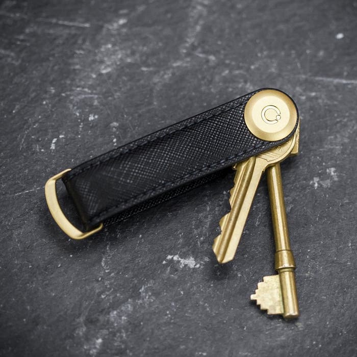 Orbitkey Organizer Saffiano Leather- Black product photo