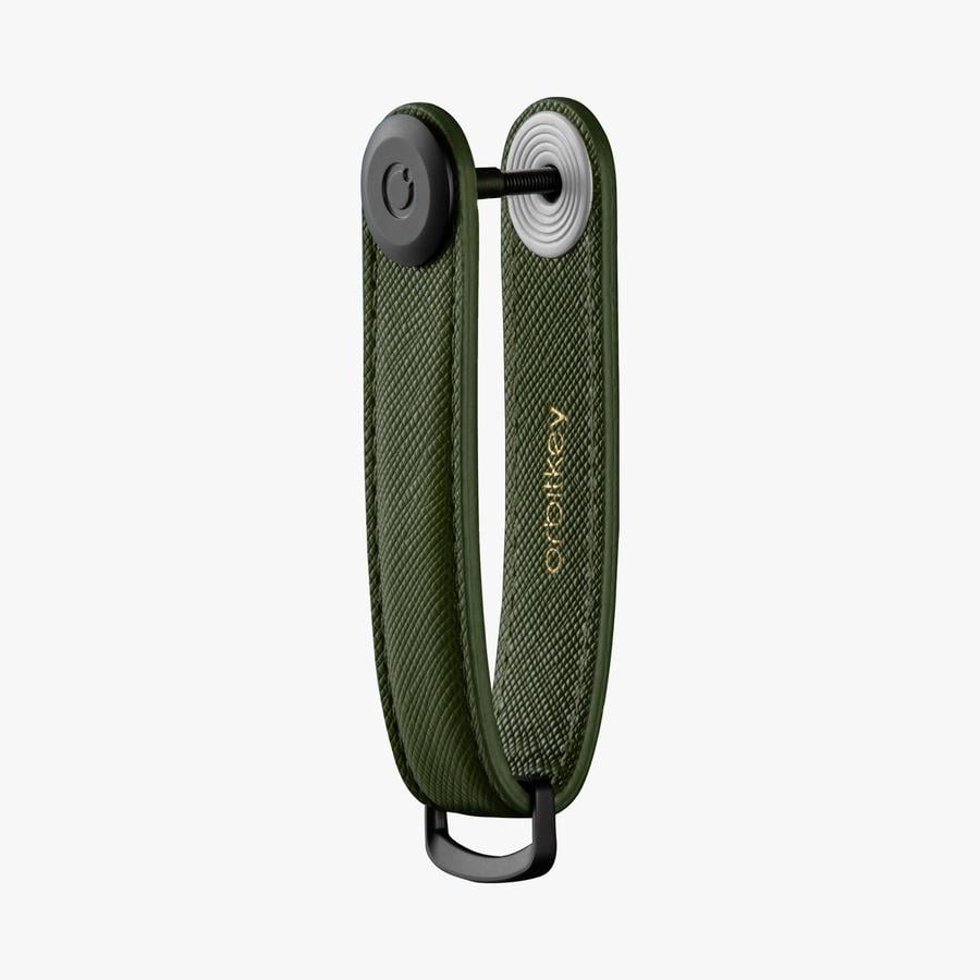 Orbitkey Organizer Saffiano Leather- Olive product photo