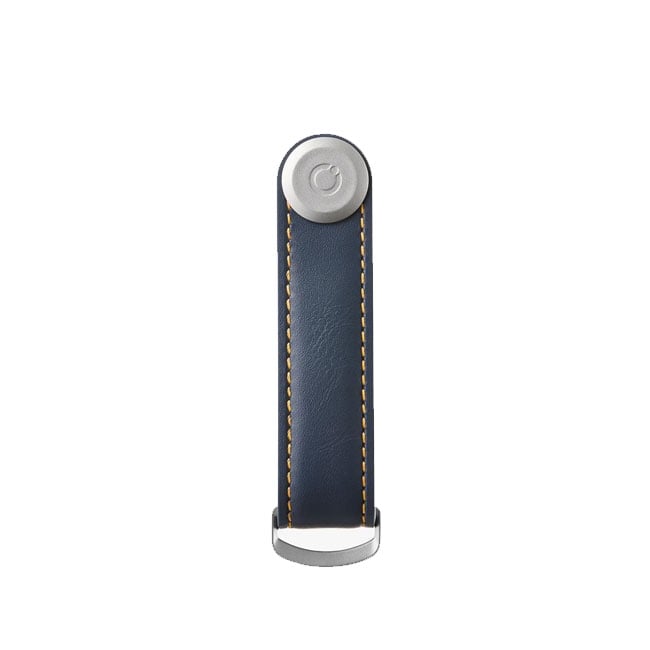 Orbitkey Leather Key Organizer -Navy Tan product photo