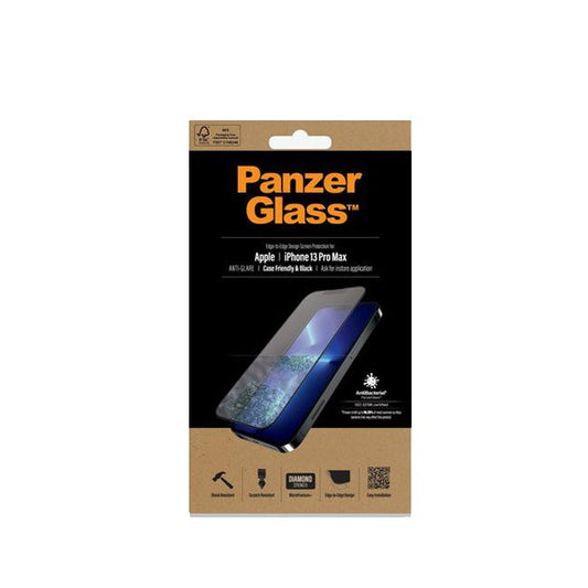 PanzerGlass Screen Protector iPhone 13 Pro Max - Black Anti Glare product photo