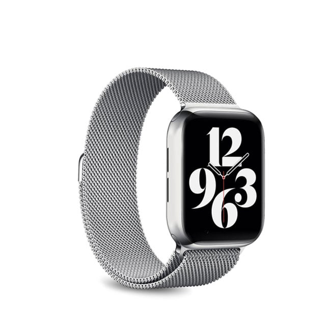 Puro Apple Watch Milanese Stainless Steel Band 42 44 45 mm- Silver product photo