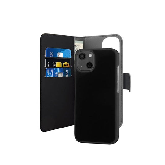Puro iPhone 13 2-in-1 Magnetic Wallet Case - Black product photo