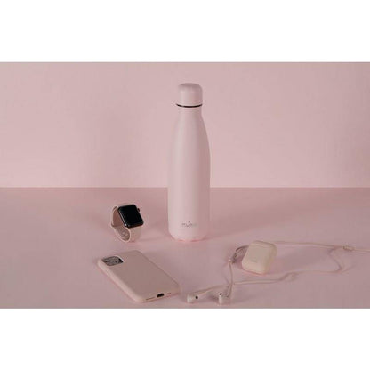 Puro Icon Fluo Stainless Steel Bottle 500ml - Candy Pink additional product image