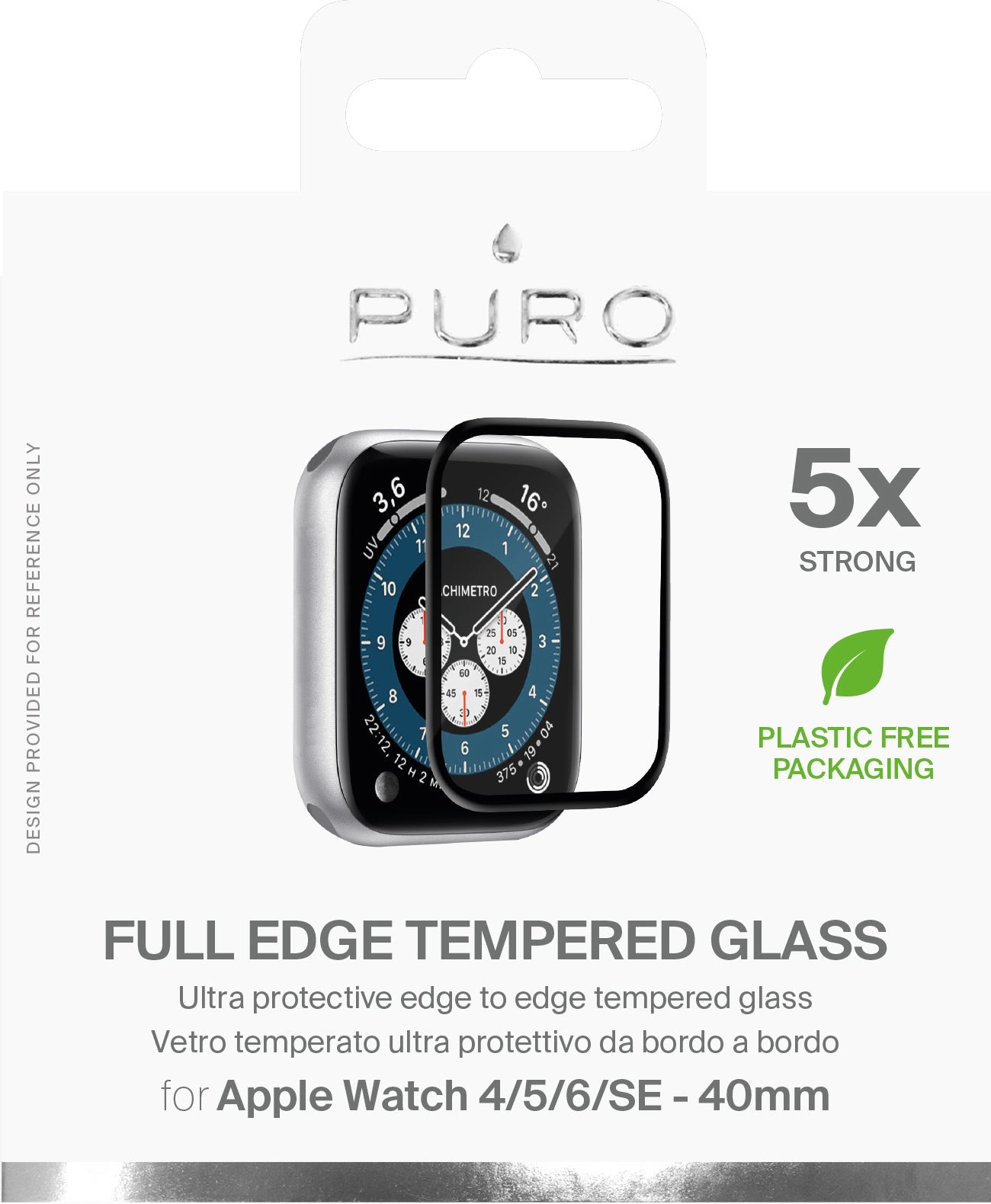 Puro Apple Watch Tempered Glass clear 4 5 6 SE-38 44 MM product photo
