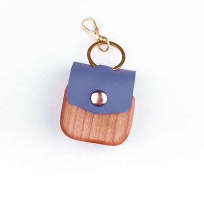 Elegant Wood AirPods Case - Blue product photo