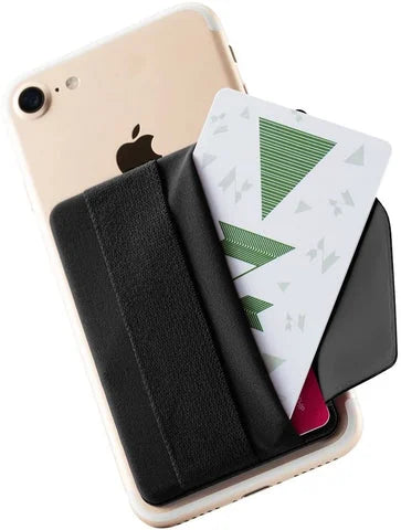 Sinjimoru Sinji Pouch Band Grip with Card Wallet Black product photo