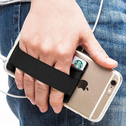 Sinjimoru Sinji Pouch Band Grip with Card Wallet Black product image