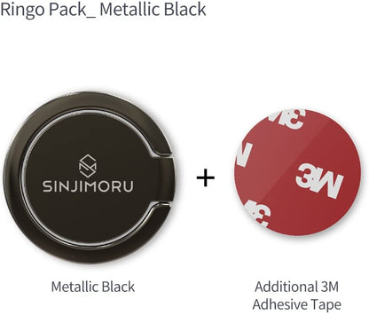 Sinjimoru Ringo Mini Smart Phone Ring -Black product photo