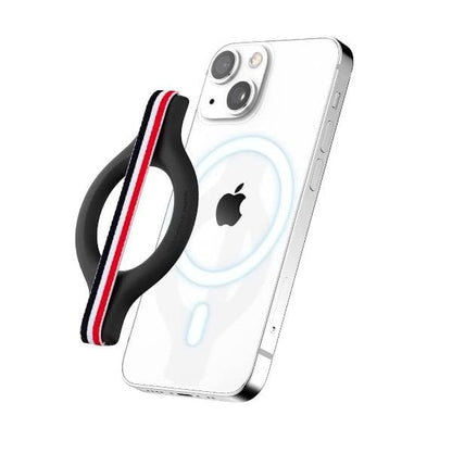 Sinjimoru M-Mini Magnetic Wool-Band Grip for MagSafe Case Red product photo
