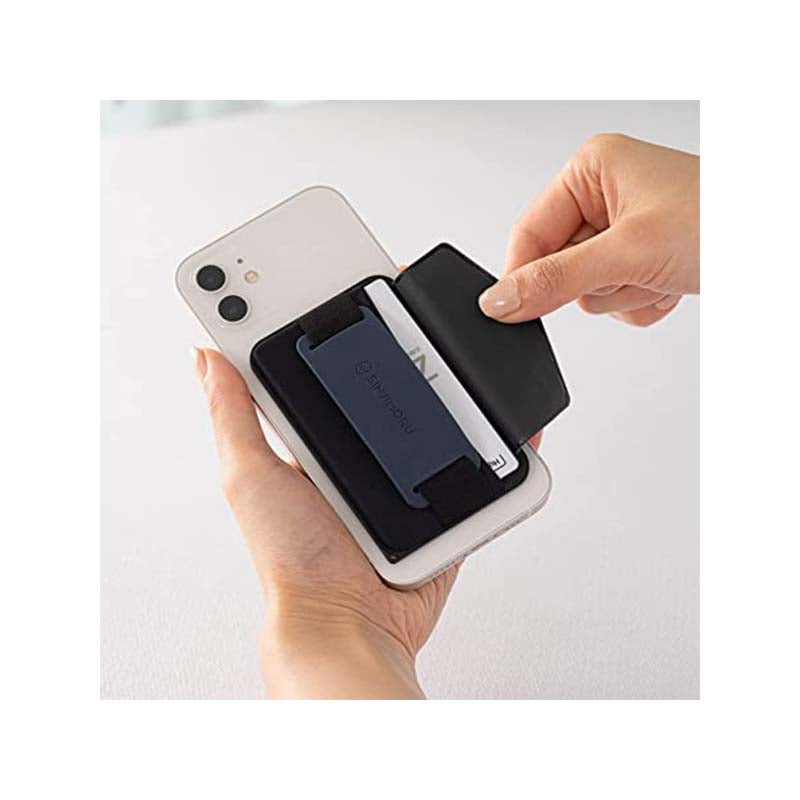 Sinjimoru M-Grip 3 in 1 Magsafe Wallet Grip & Stand - Navy product photo