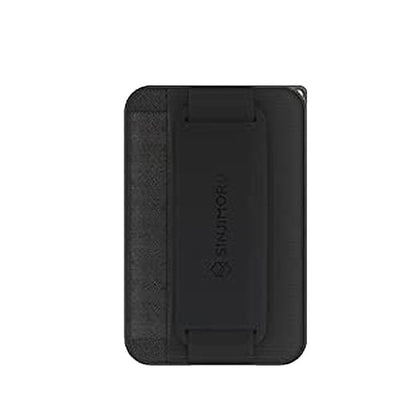 Sinjimoru M-Grip 3 in 1 Magsafe Wallet Grip & Stand - Black product photo