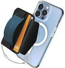 Sinjimoru M-Grip 3 in 1 Magsafe Wallet Grip & Stand - Blue product photo