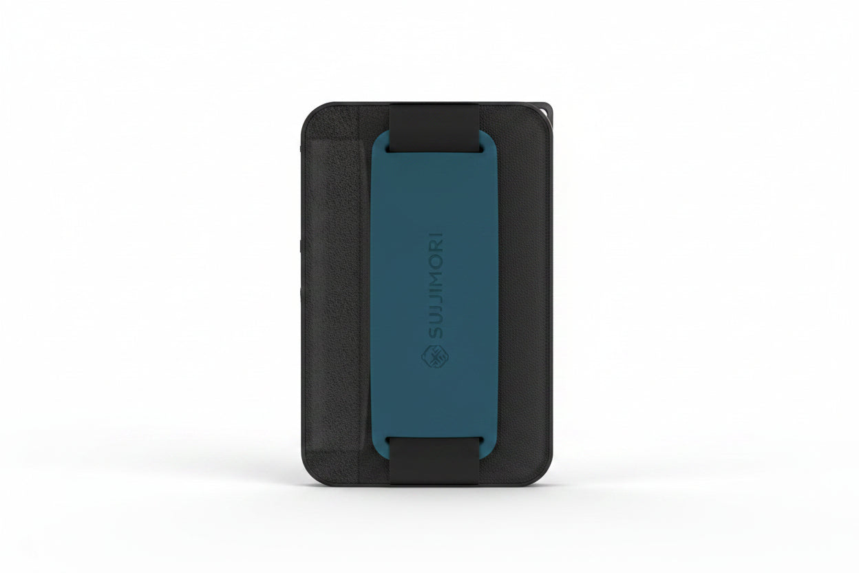 Sinjimoru M-Grip 3 in 1 Magsafe Wallet Grip & Stand - Blue product photo