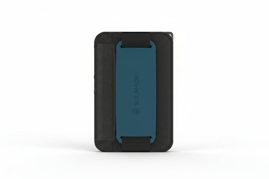 Sinjimoru M-Grip 3 in 1 Magsafe Wallet Grip & Stand - Blue product photo