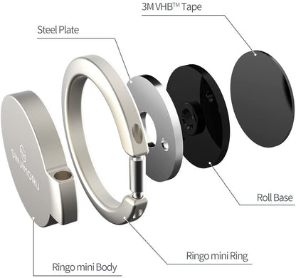 Sinjimoru Ringo Mini Smart Phone Ring -Black product photo