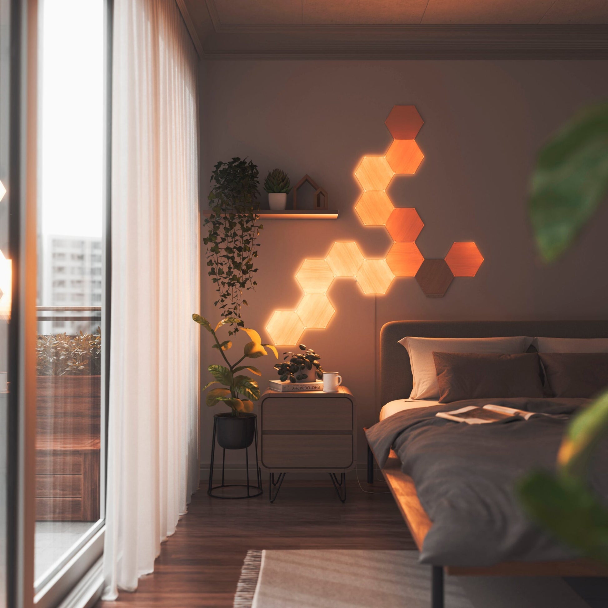 Nanoleaf - Elements Wood Look Expansion Pack 3-panels - Wood Look additional product image