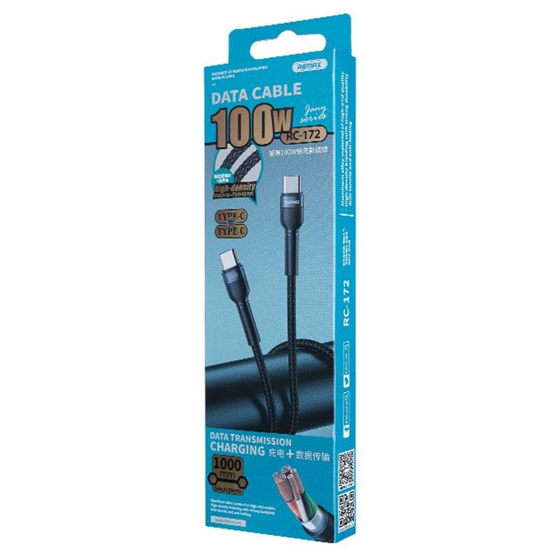 Remax USB C to USB C Cable Jany RC-172 1M -Black product photo