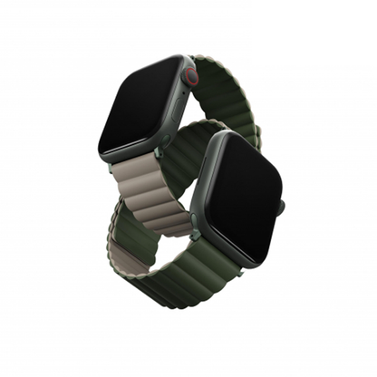 Uniq Apple Watch Series 1-7-SE Revix Magnetic Silicone Strap 38-41mm- Green product photo
