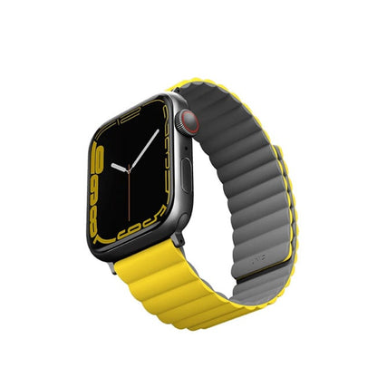 Uniq Apple Watch Series 1-7-SE Revix Magnetic Silicone Strap 42-45mm- Yellow product photo