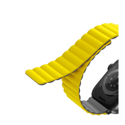 Uniq Apple Watch Series 1-7-SE Revix Magnetic Silicone Strap 42-45mm- Yellow product photo
