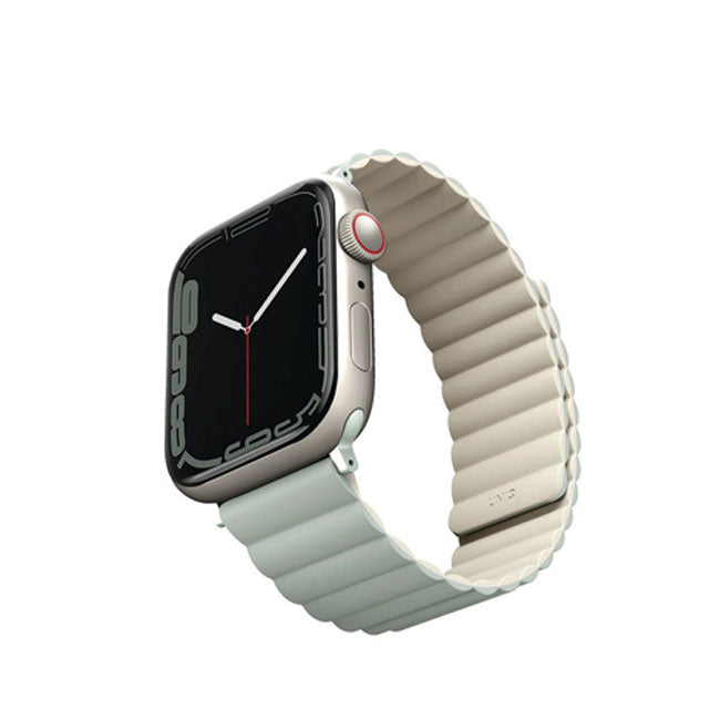 Uniq Apple Watch Series 1-7-SE Revix Magnetic Silicone Strap 38-41mm- Sage Beige