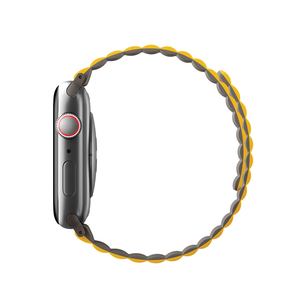 Uniq Apple Watch Series 1-7-SE Revix Magnetic Silicone Strap 42-45mm- Yellow