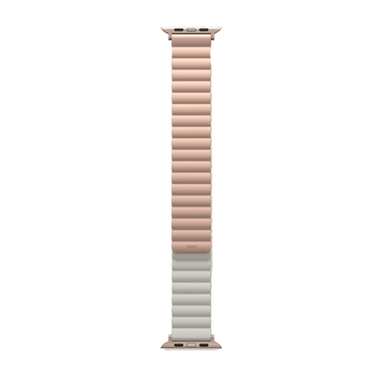 Uniq Apple Watch Series 1-7-SE Revix Magnetic Silicone Strap 38-41mm- Pink Beige