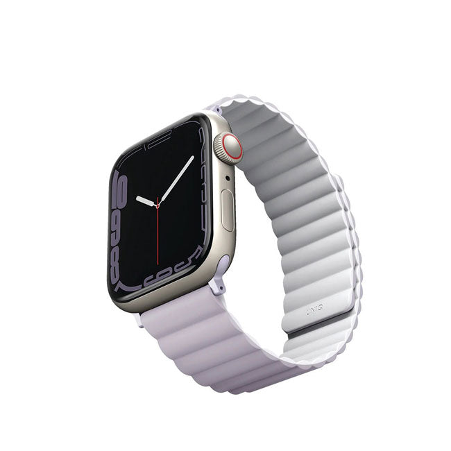 Uniq Apple Watch Series 1-7-SE Revix Magnetic Silicone Strap 42-45mm- Lilac product photo