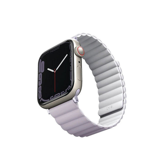 Uniq Apple Watch Series 1-7-SE Revix Magnetic Silicone Strap 42-45mm- Lilac product photo