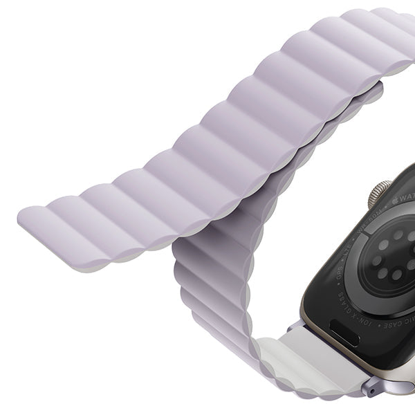 Uniq Apple Watch Series 1-7-SE Revix Magnetic Silicone Strap 42-45mm- Lilac product photo