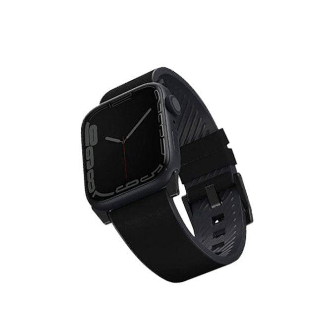 Uniq Apple Watch 42-45 mm Straden Leather Waterproof Strap - Black product photo