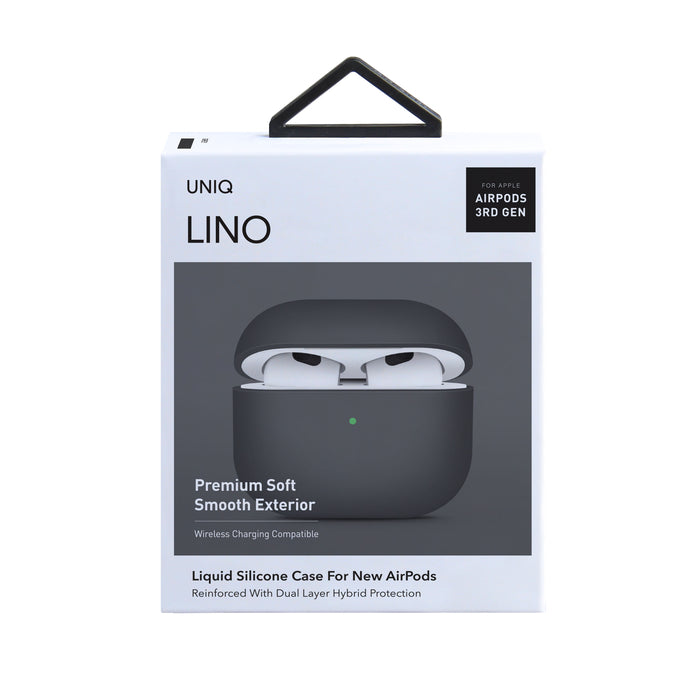 Uniq Glase Hang Case for AirPods 3rd Generation Glossy Smoke product photo